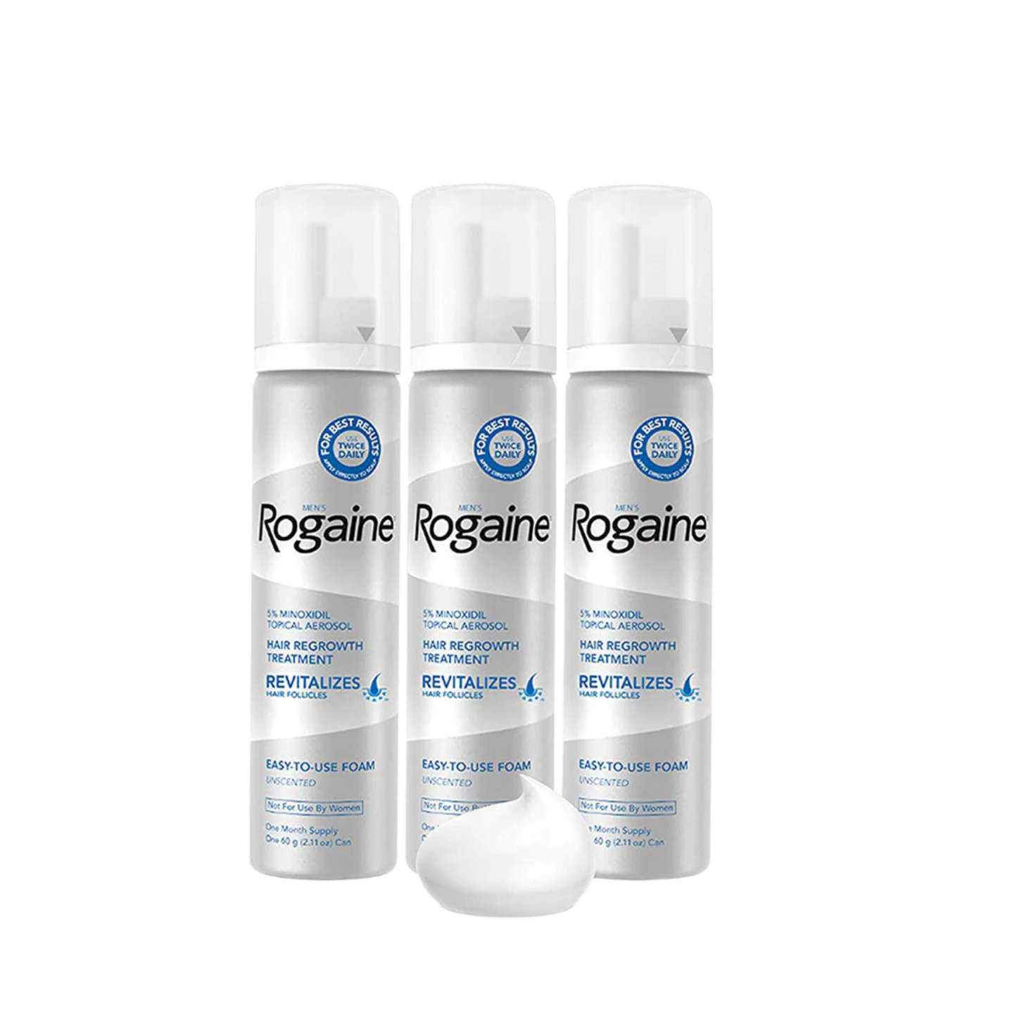 ROGAINE® 5% Foam Men's Hair Loss & Regrowth Treatment